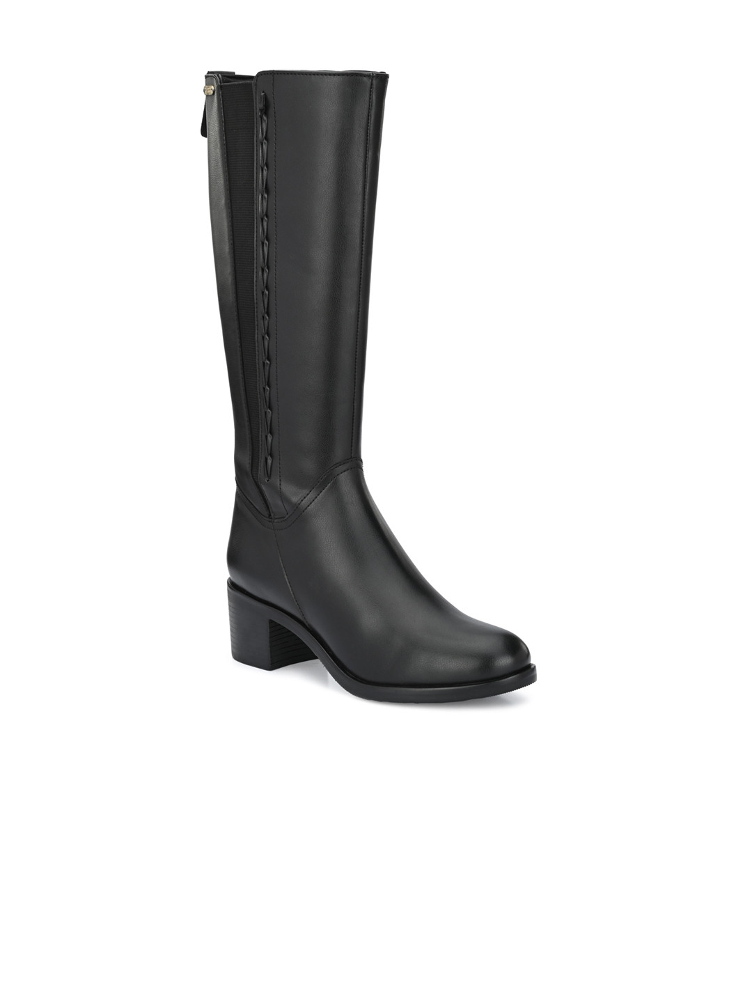 Delize Black Block Heeled Boots
