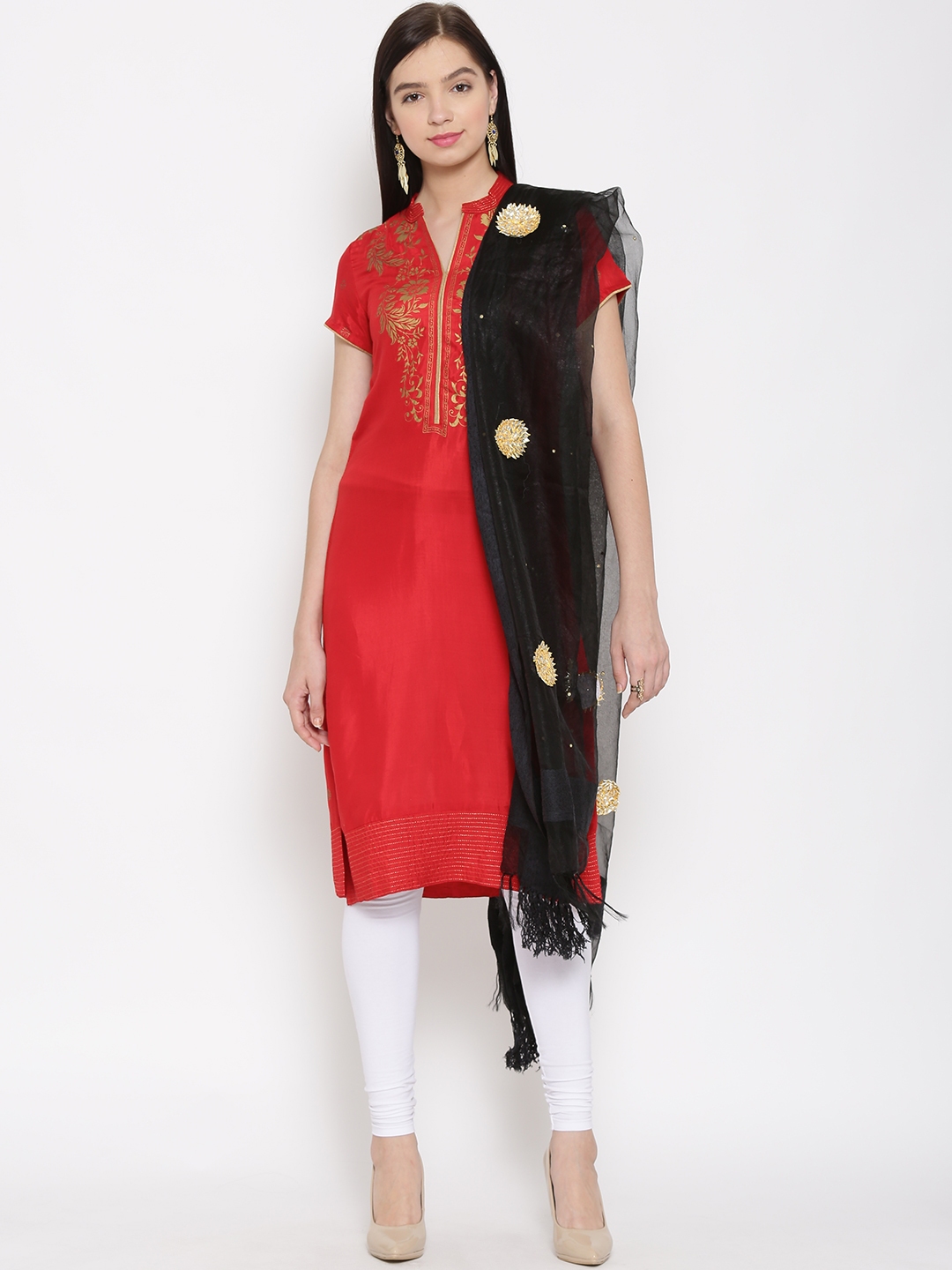 gota patti suit myntra