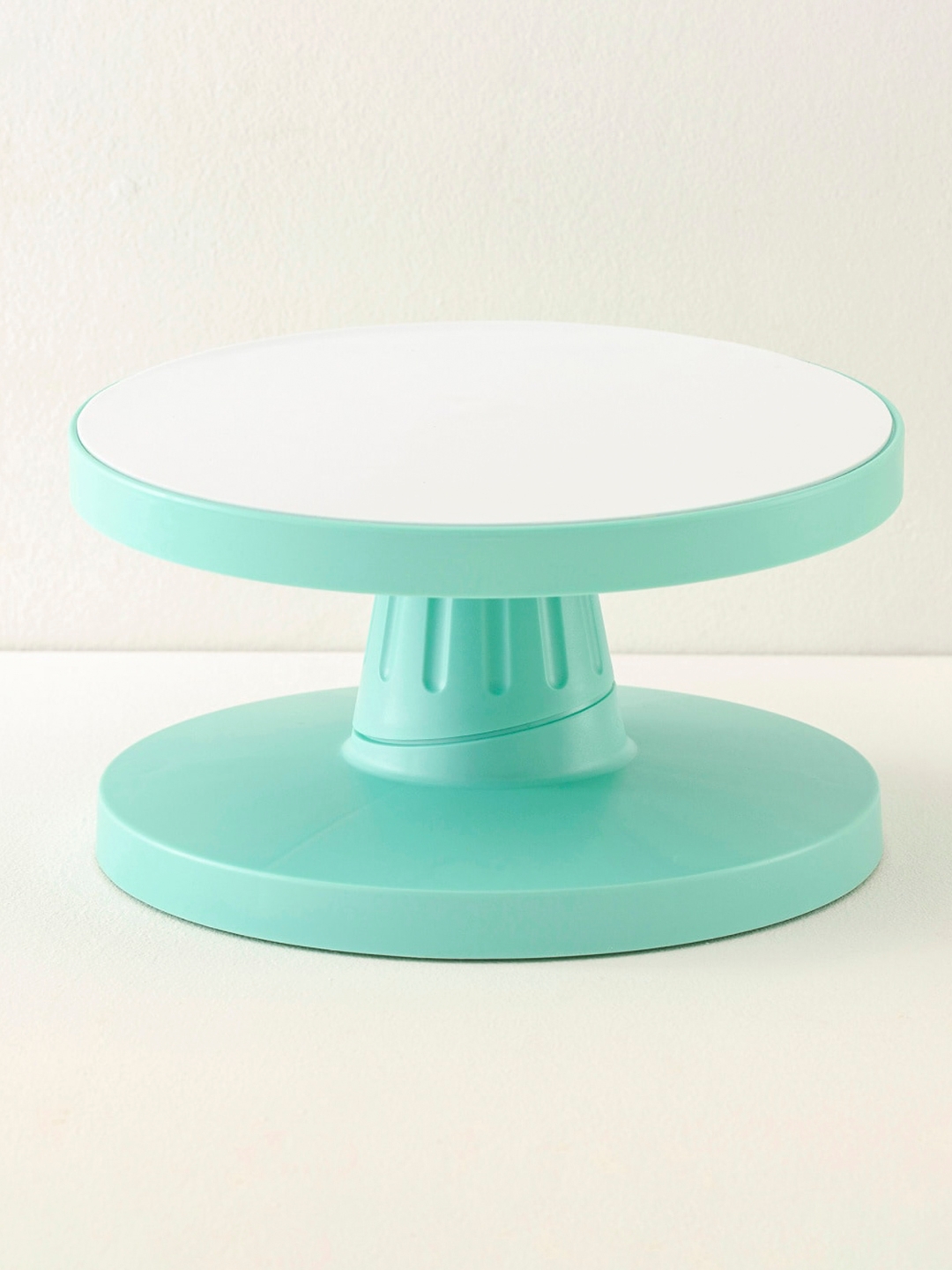 Home Centre Green Plastic Rotating Cake Stand