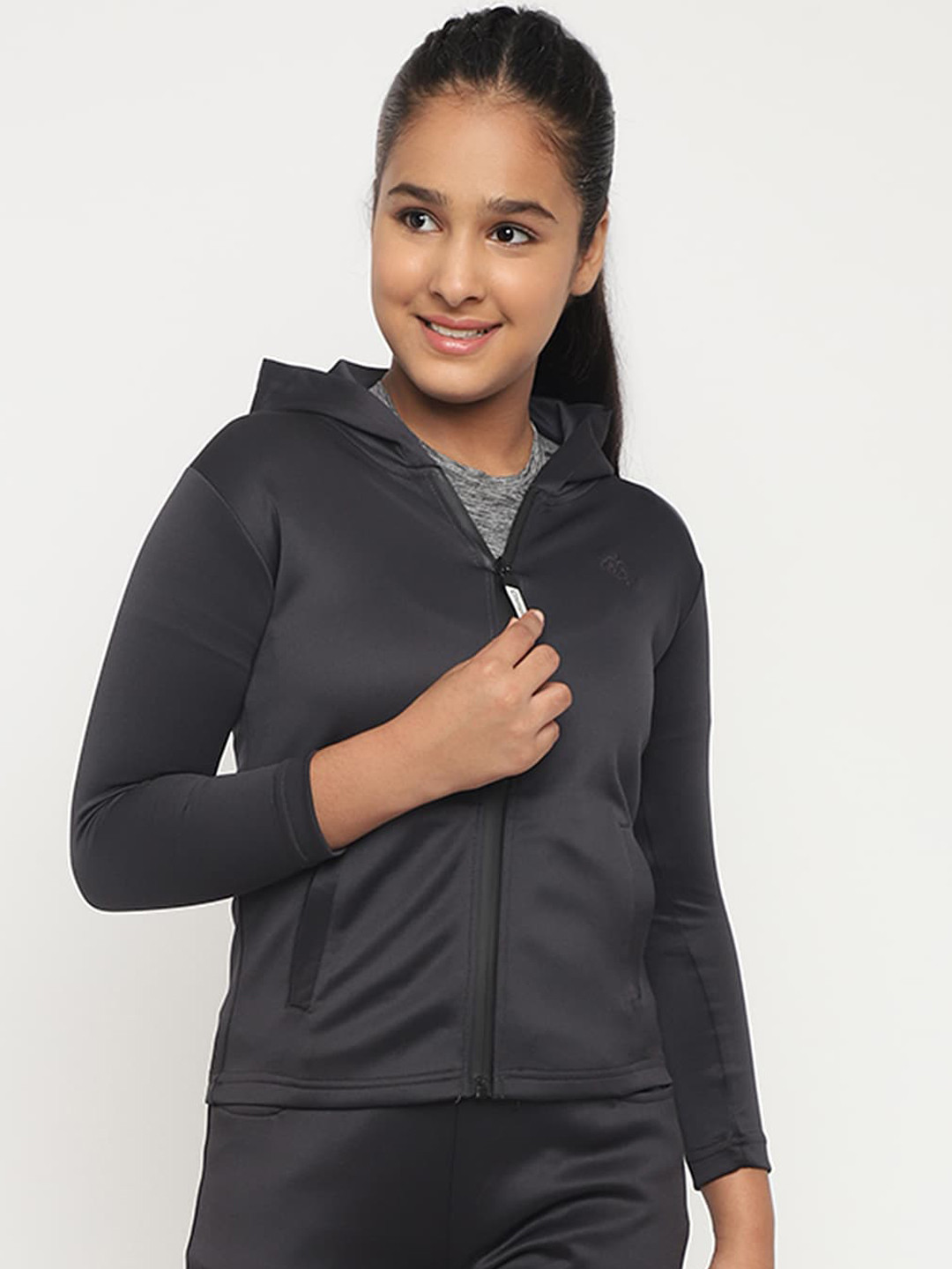 CHIMPRALA Girls Grey Lightweight Tailored Jacket