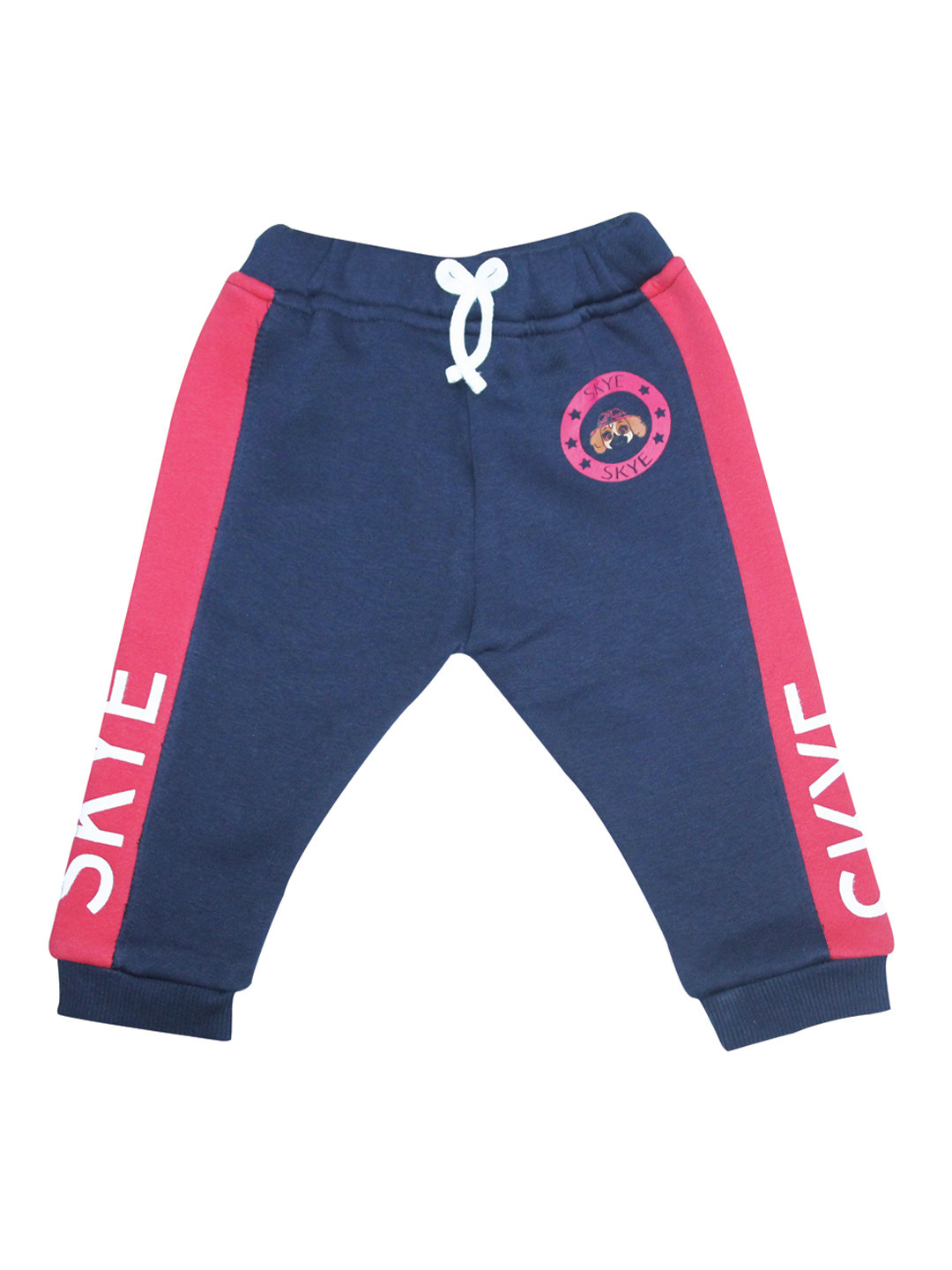 Moms Love Infant Girls Teal Blue Solid Pure Cotton Joggers