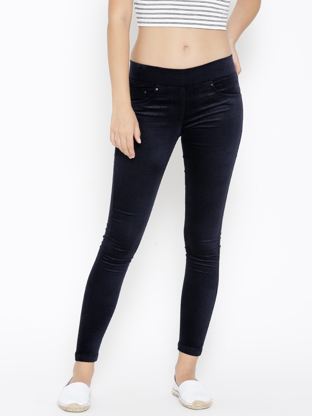 Buy Westwood Navy Patterned Relaxed Fit 