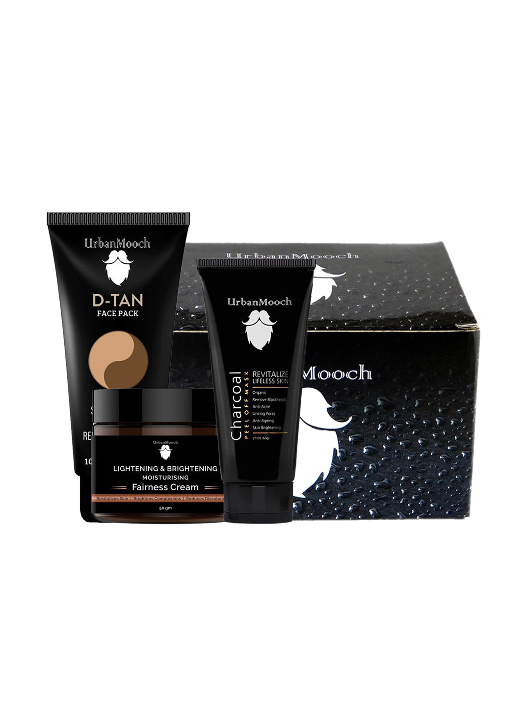 Urban Mooch Men Charcoal Peel Off Mask With D-Tan Face Mask & Face Pack