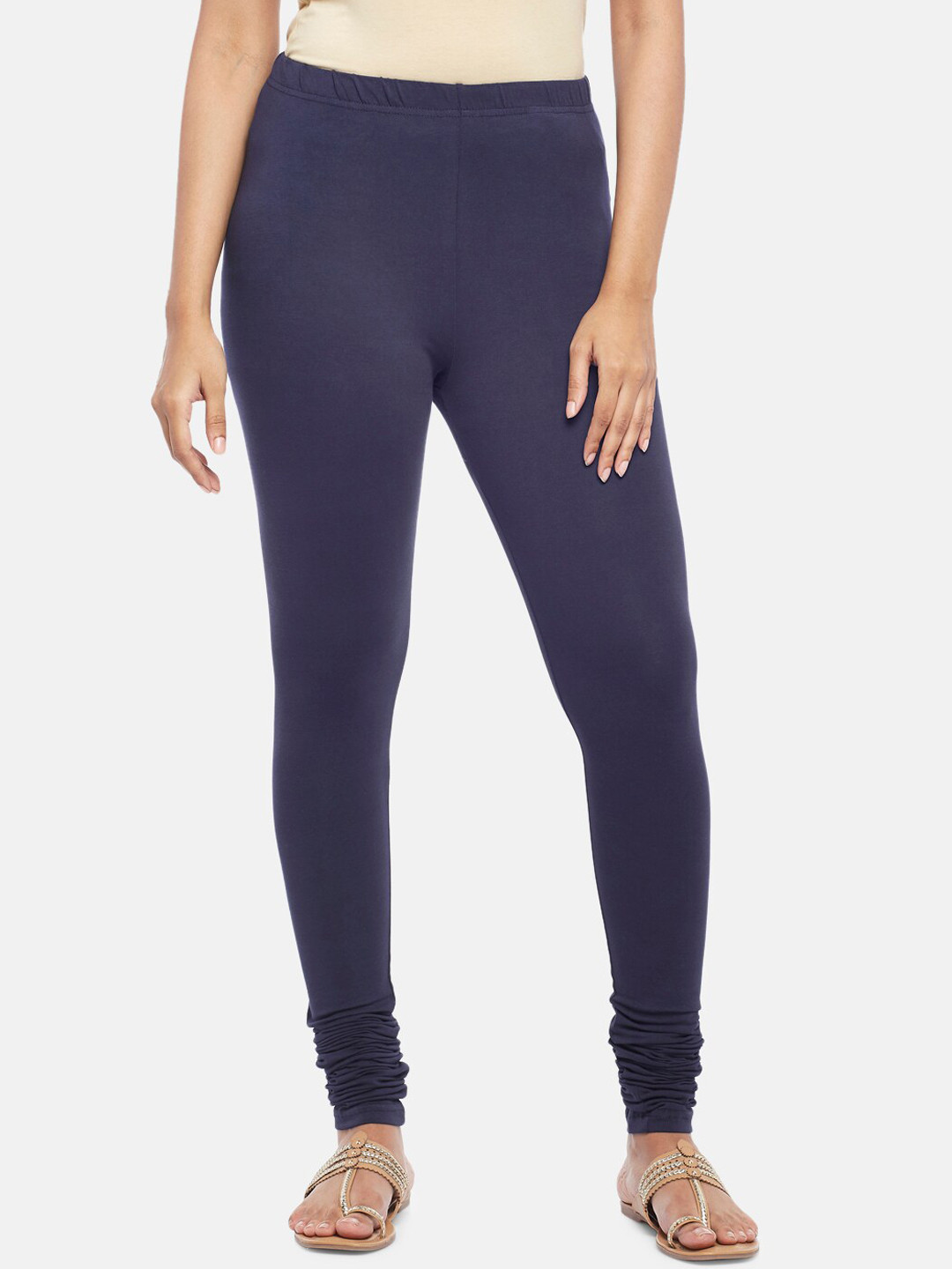 RANGMANCH BY PANTALOONS Blue Solid Leggings