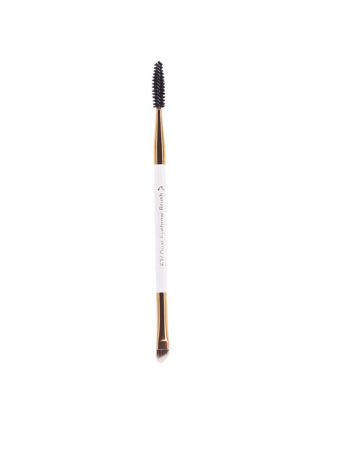 Pigment Play Dual Eyebrow Brush - White & Gold-Toned