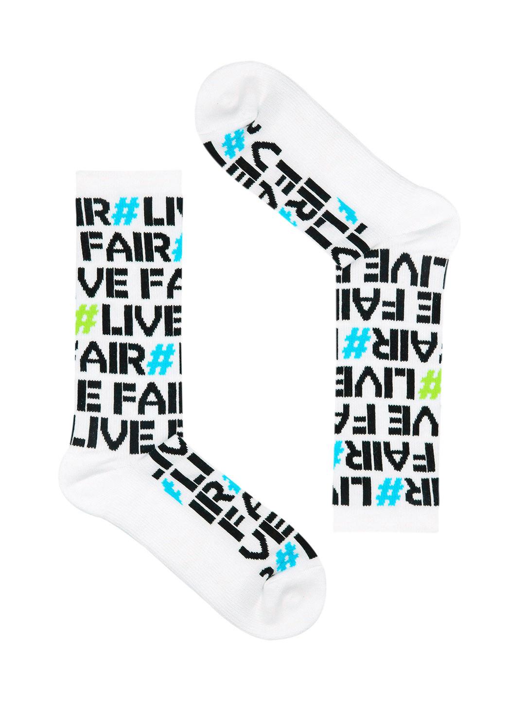 Socksxpress Men White Fair Trade Organic Cotton Calf length Socks