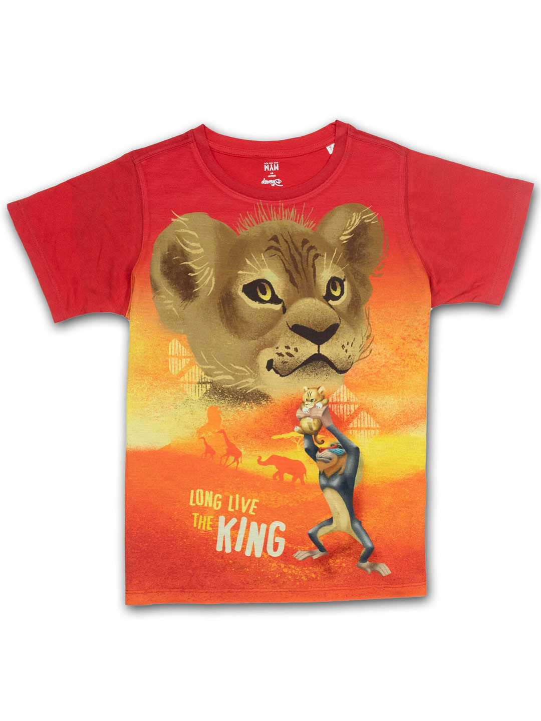 Disney by Wear Your Mind Boys Red Printed Lion King  T-shirt