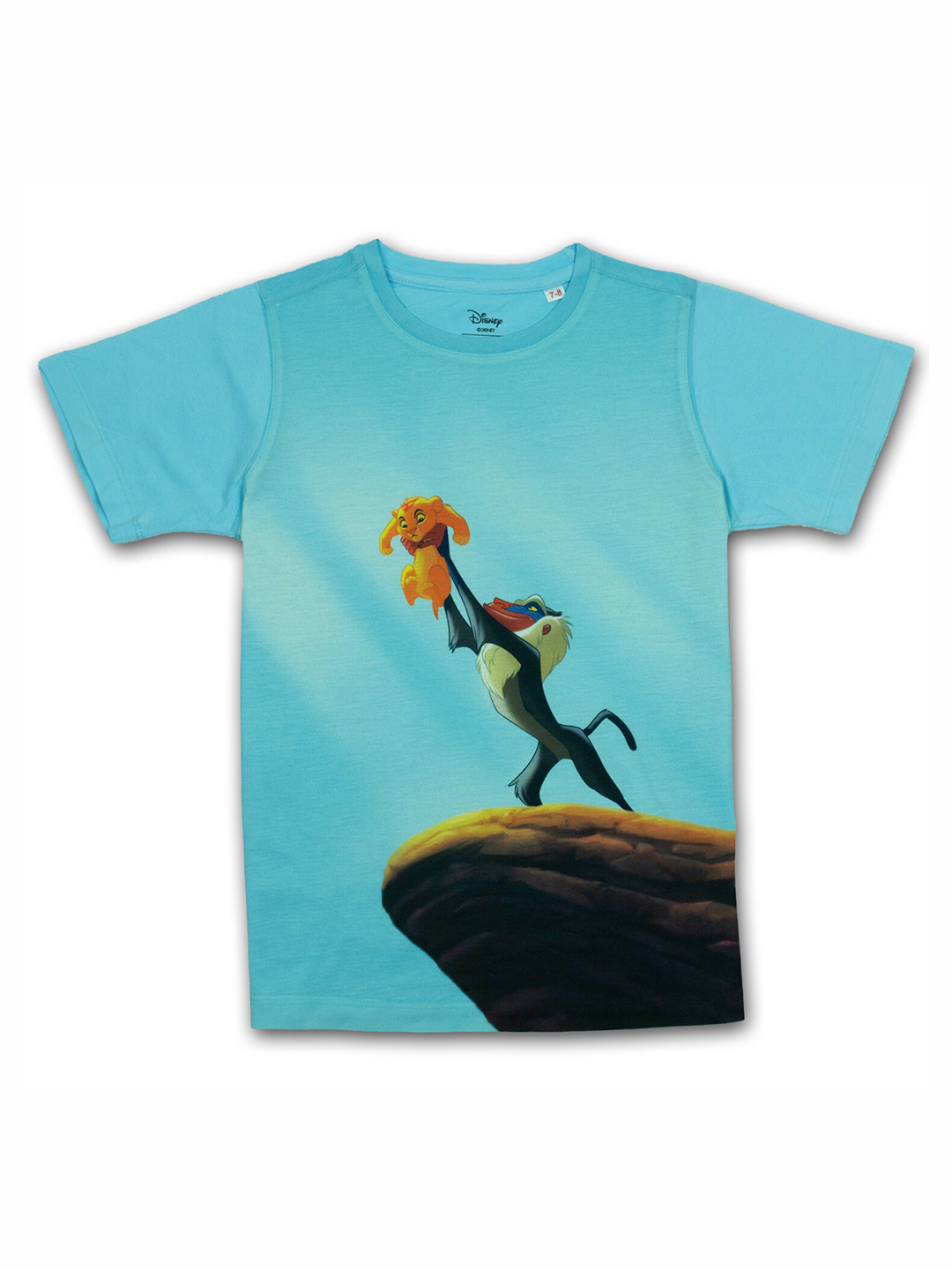 Disney by Wear Your Mind Boys Blue & Brown Lion King Printed T-shirt