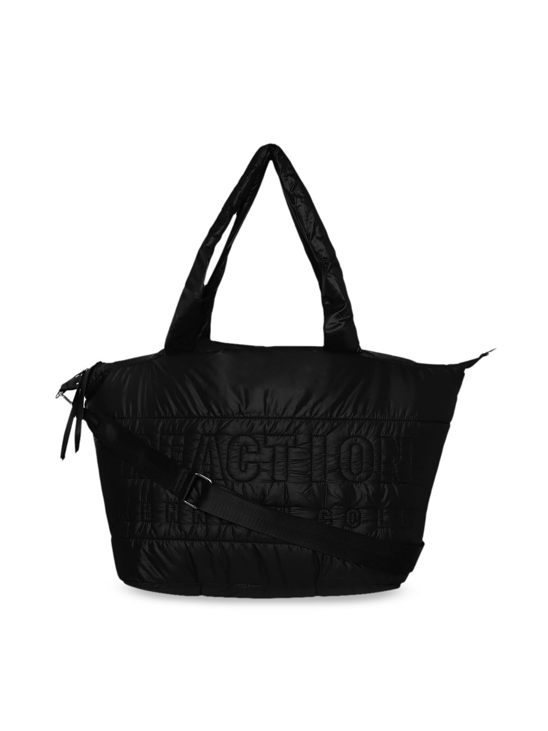 Kenneth Cole Black Quilted PU Tote Bag