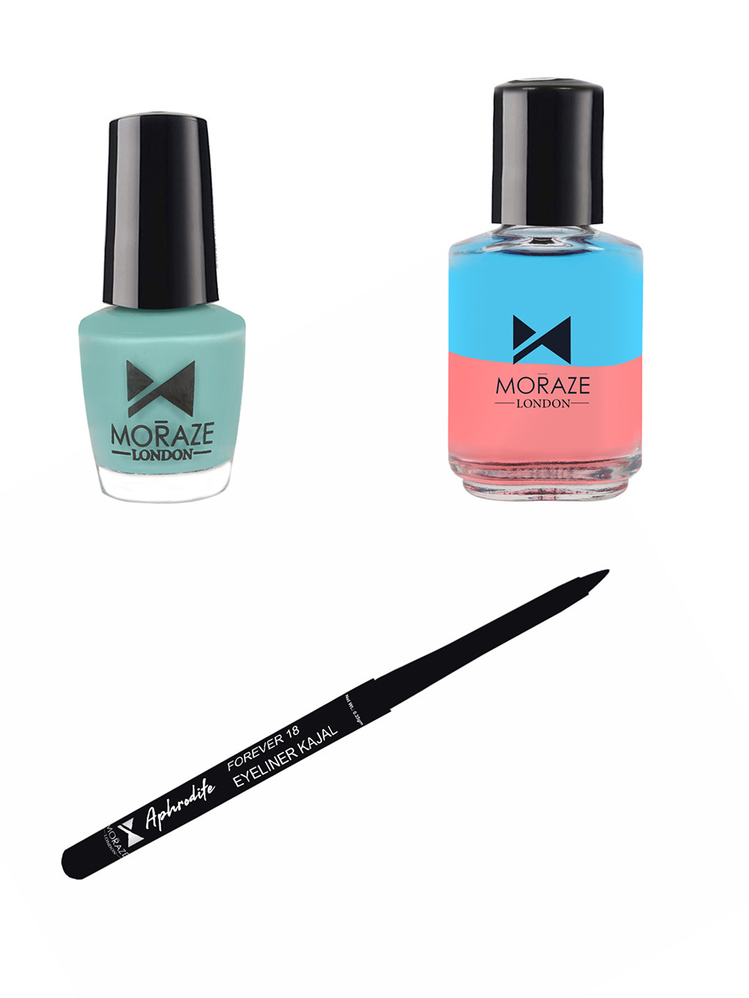 Moraze Combo Pack of Kajal 5ml & 1 Nail Polish 30ml