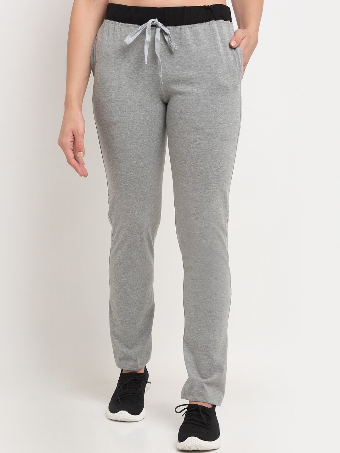 VIMAL JONNEY Women Grey Solid Track Pants