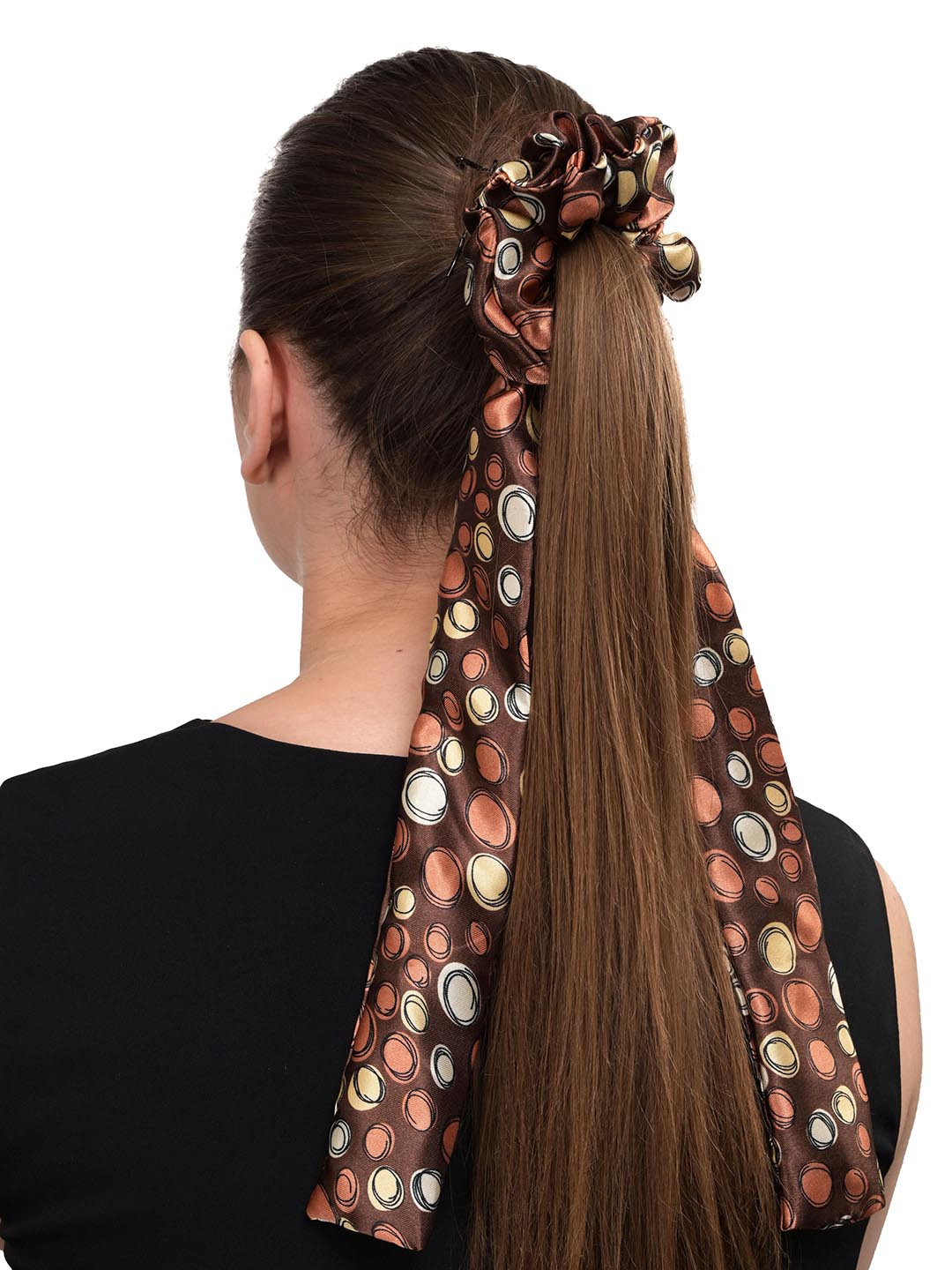 BuckleUp Women Brown & White Ponytail Holders