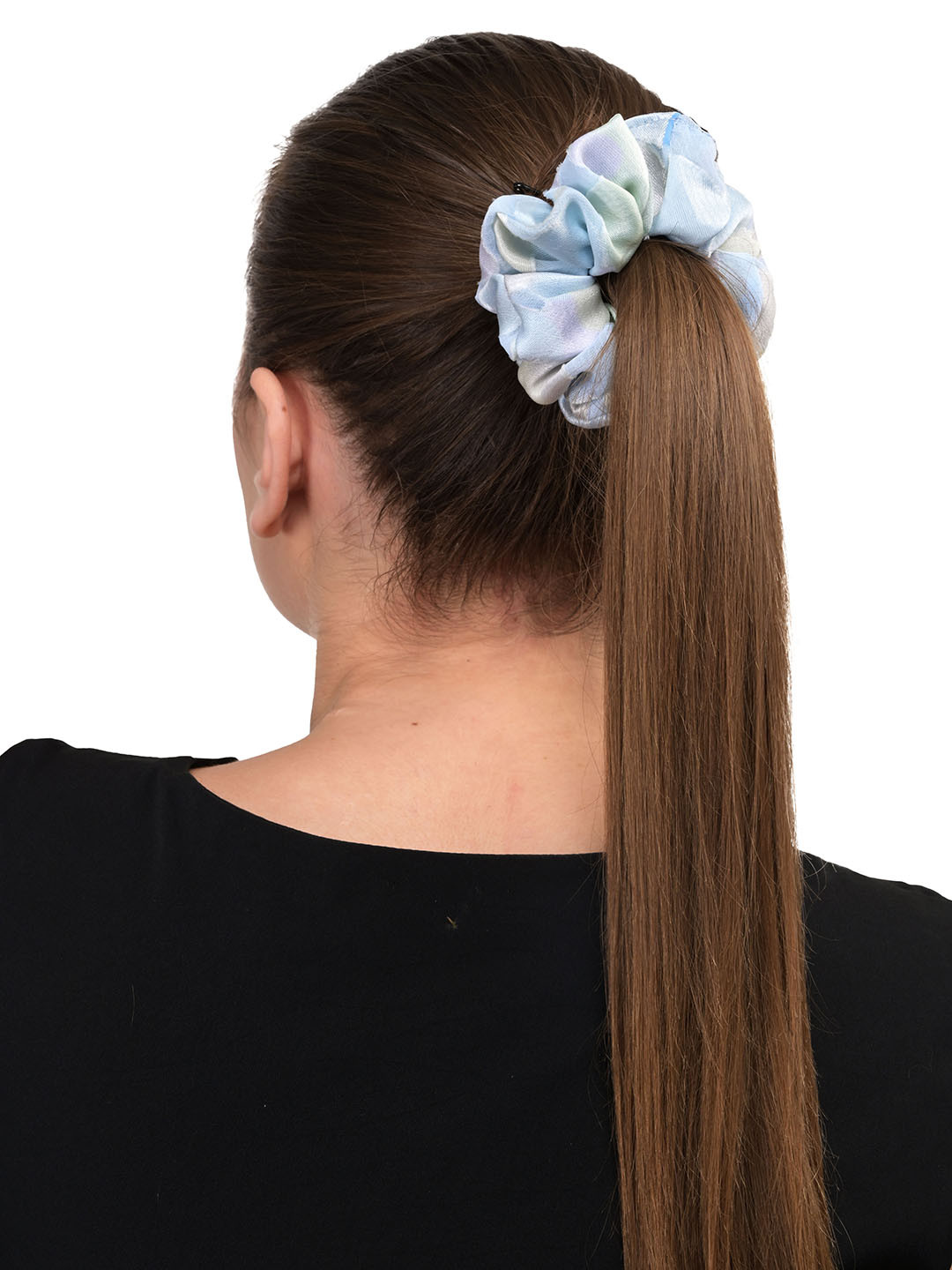 BuckleUp Women Turquoise Blue & Green Set of 2 Ponytail Holders