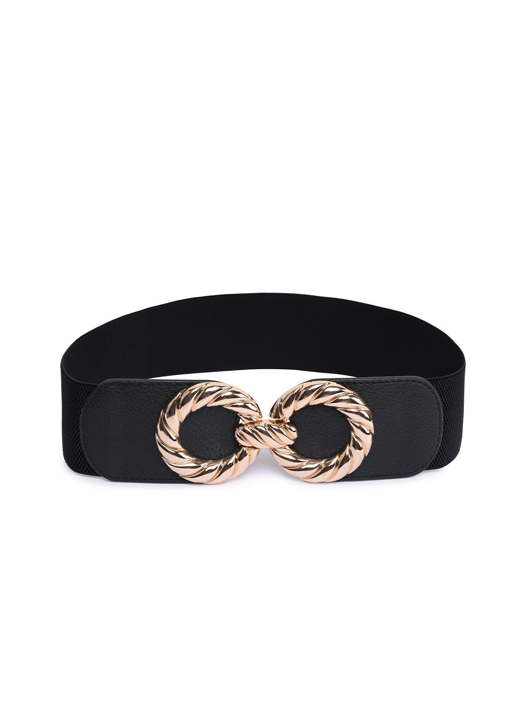 BuckleUp Women Black Stretchable Belt