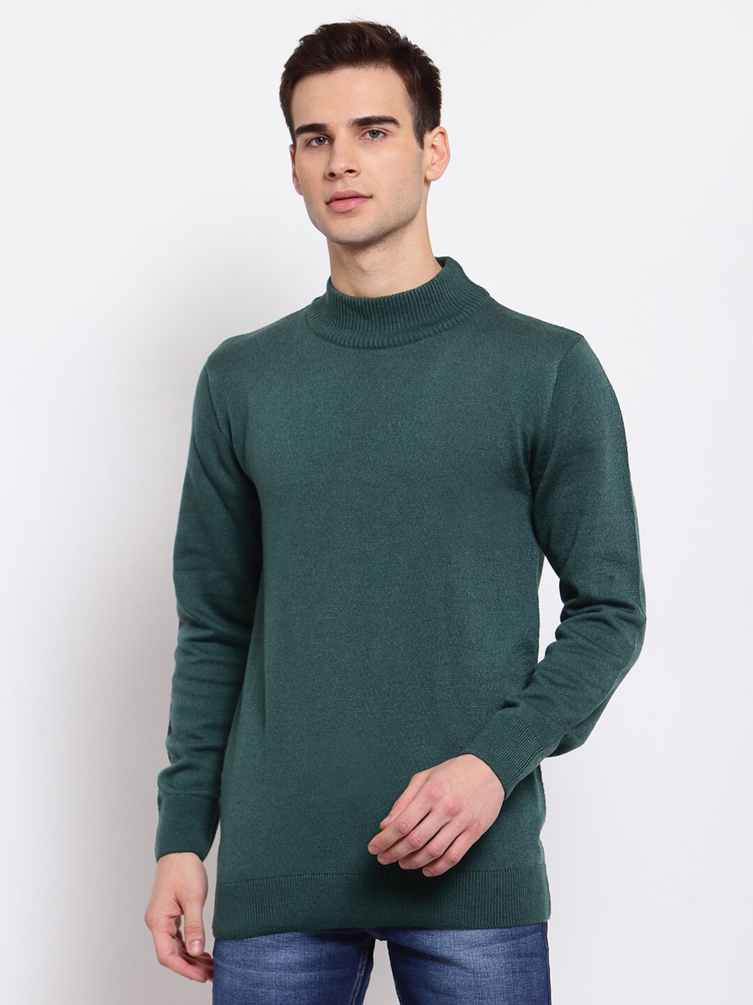 Style Quotient Men Green Pullover