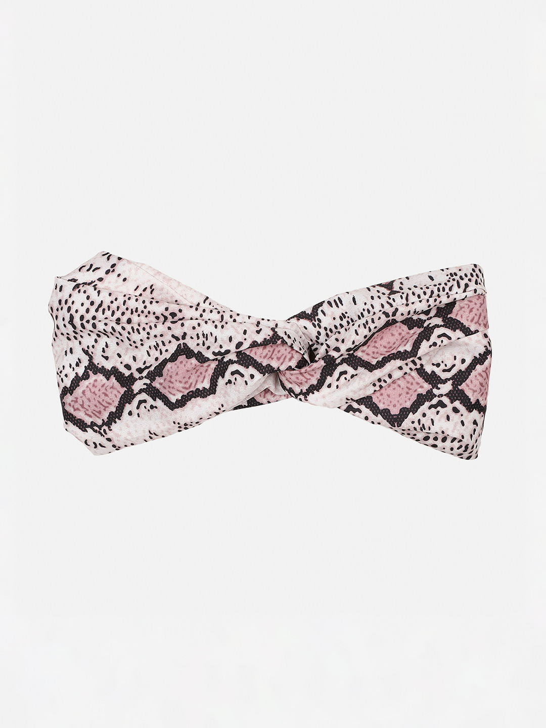 Aditi Wasan Off White Printed Viscose Knot Design Headband