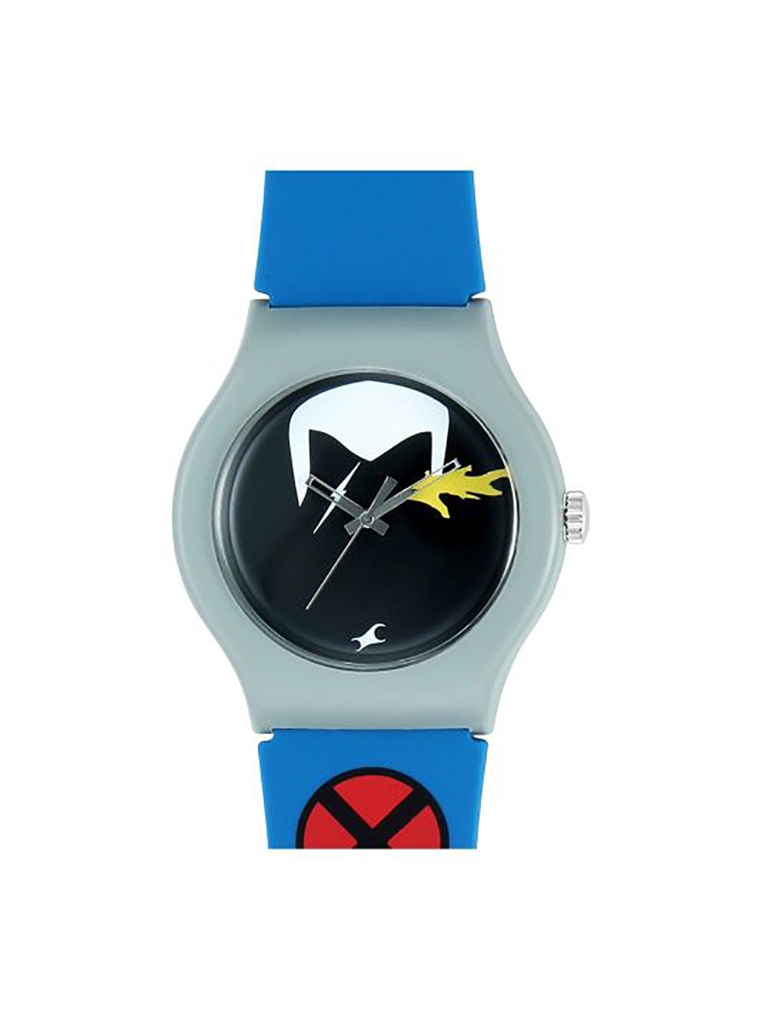 Fastrack Unisex Grey Black Dial & Blue Straps Analogue Watch 9915PP84