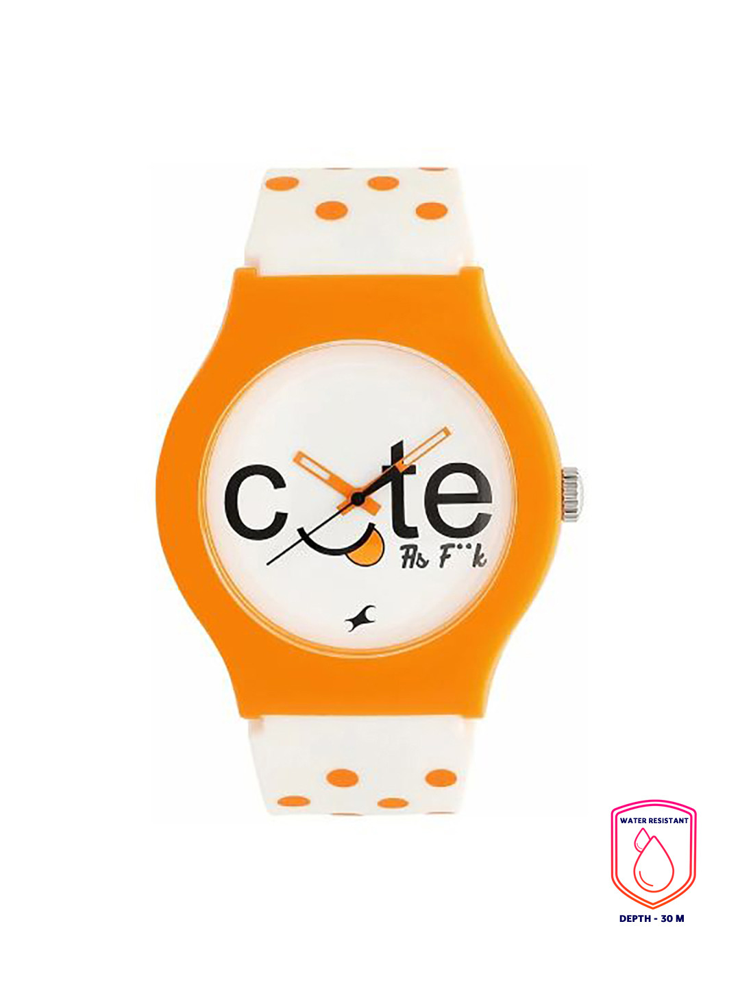 Fastrack Unisex White Dial & Straps Printed Analogue Watch 9915PP73