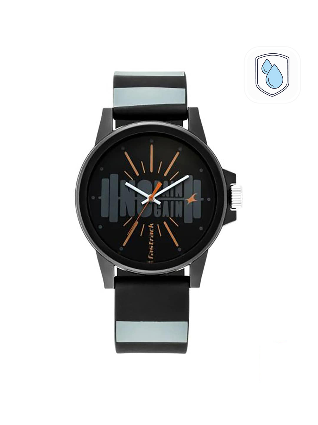 Fastrack Fastfit Quartz Analog With Black Dial Unisex Watch - Nr68012pp15
