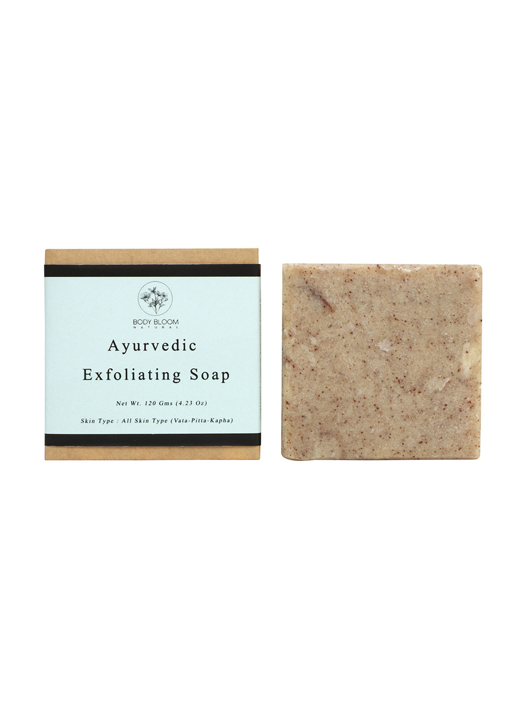 Body Bloom Natural Ayurvedic Exfoliating Soap - 120 Gms