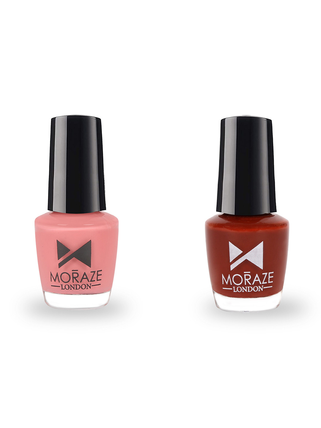 Moraze Pack of 2 Vegan, Non Toxic Moraze Nail Polish