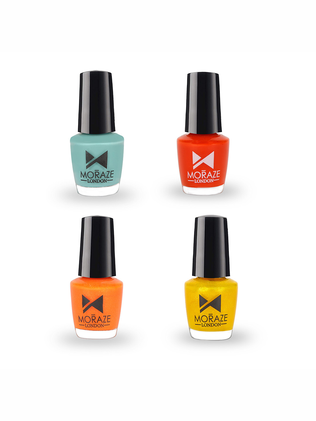 Moraze Pack of 4 Glossy Nail Polish-20 ML (5 ML Each)
