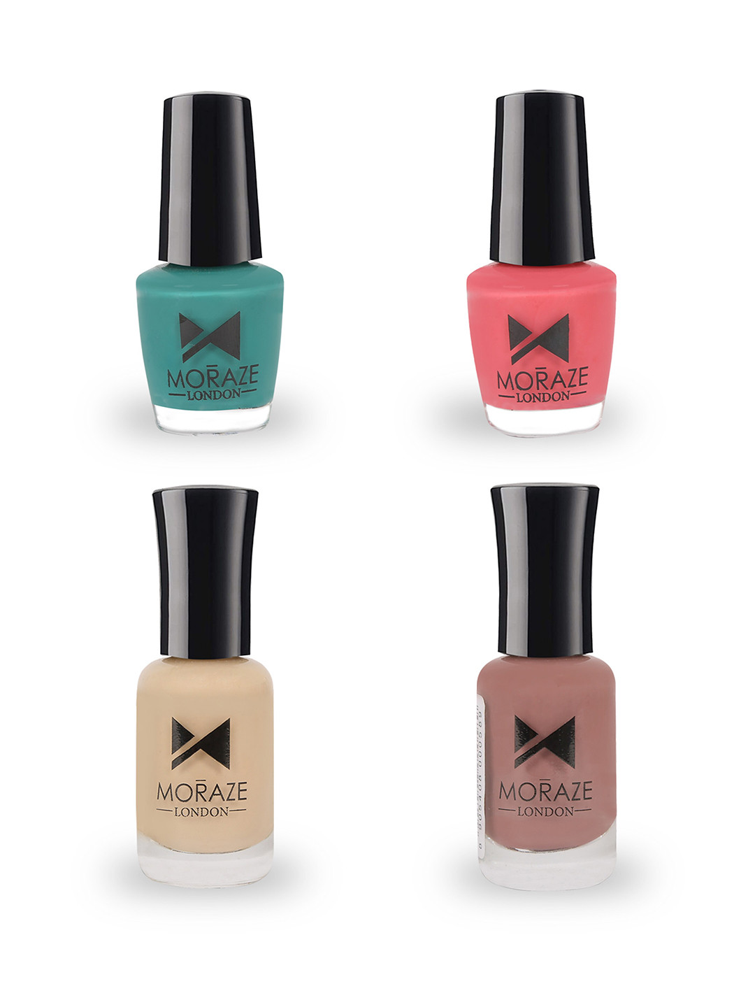 Moraze Pack of 2 Nude Nail Polish -8ml Each 2 Glossy Nail Polish -5 ml Each