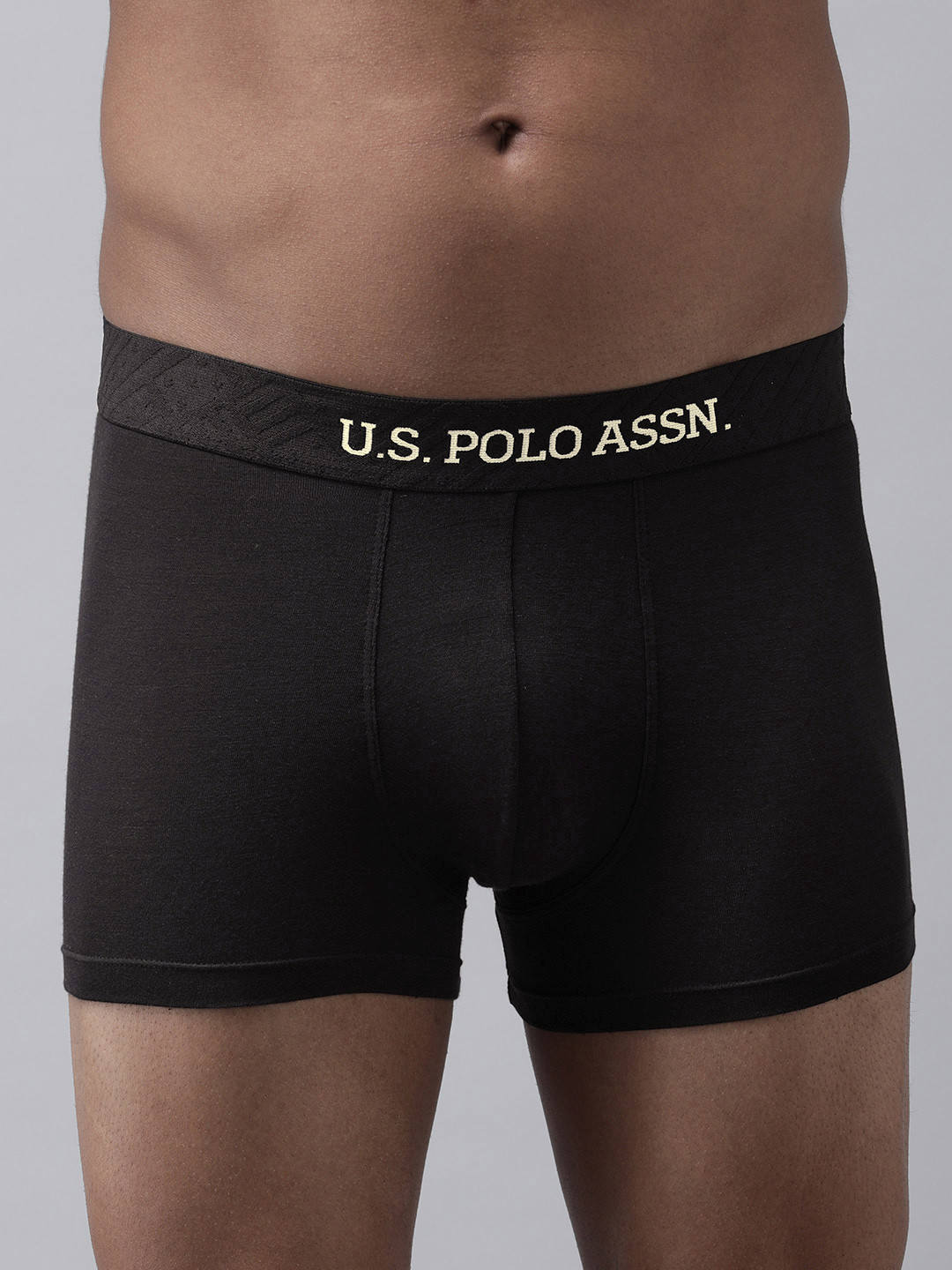U.S. Polo Assn. Men Solid Black Short Trunk  I703-002-PL
