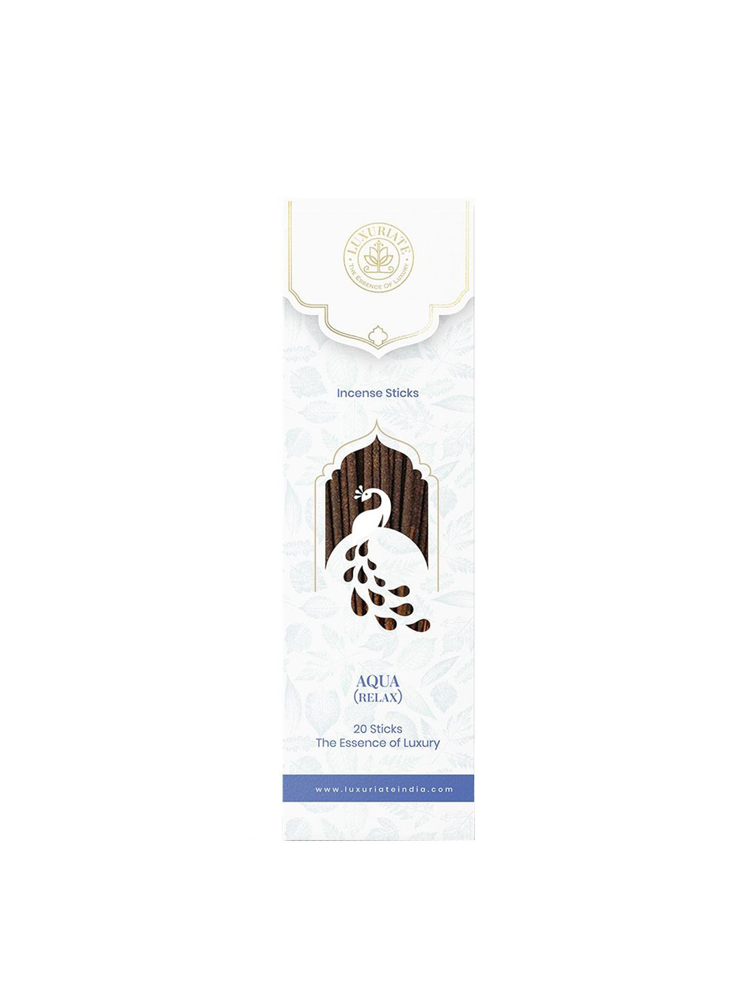 LUXURIATE Brown & White Aqua Breeze Natural & Non-Toxic Incense Sticks