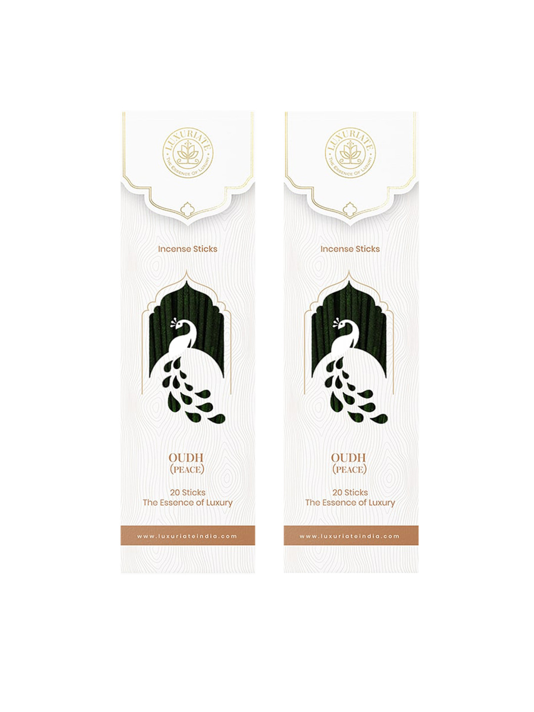 LUXURIATE Pack Of 2 Black & White Divine Fragrance Oudh Incense Natural Sticks