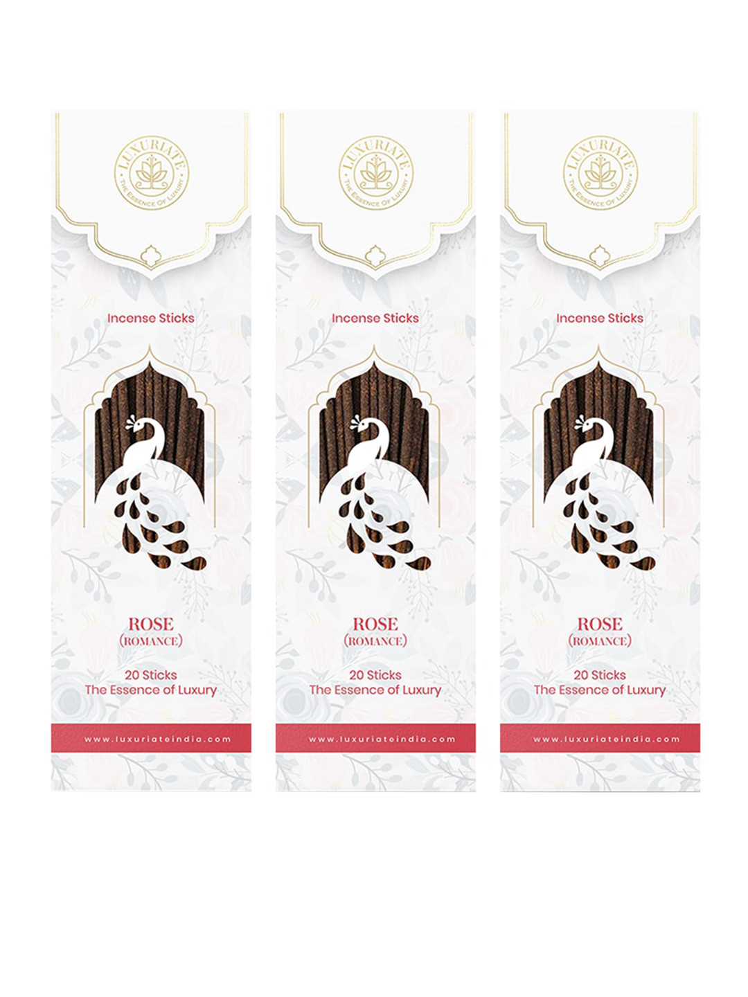 LUXURIATE Set Of 3 Fragrance Incense Sticks