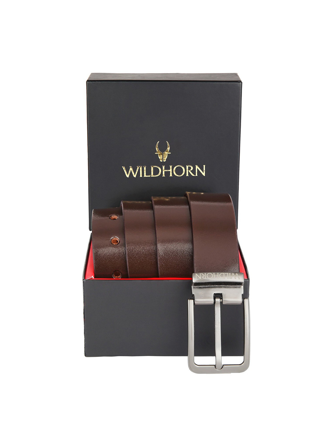 WildHorn Men Brown 100% Pure Genuine Leather Formal Belt