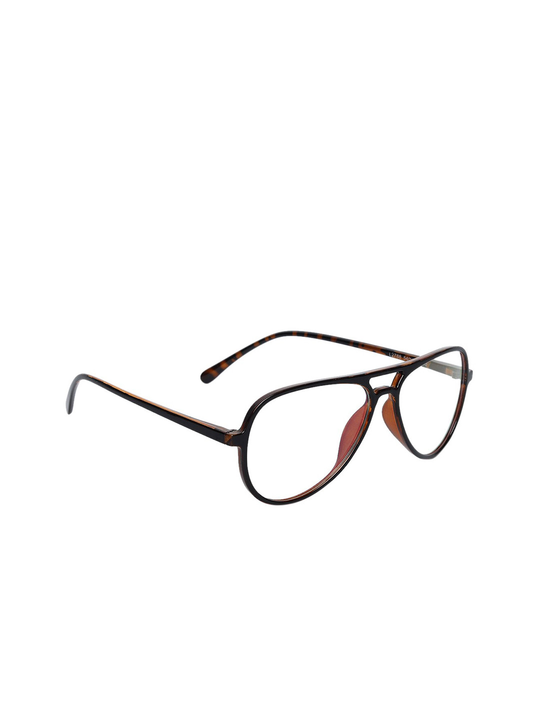 Peter Jones Eyewear Unisex Black Full Rim Aviator Anti Glare Computer Glasses