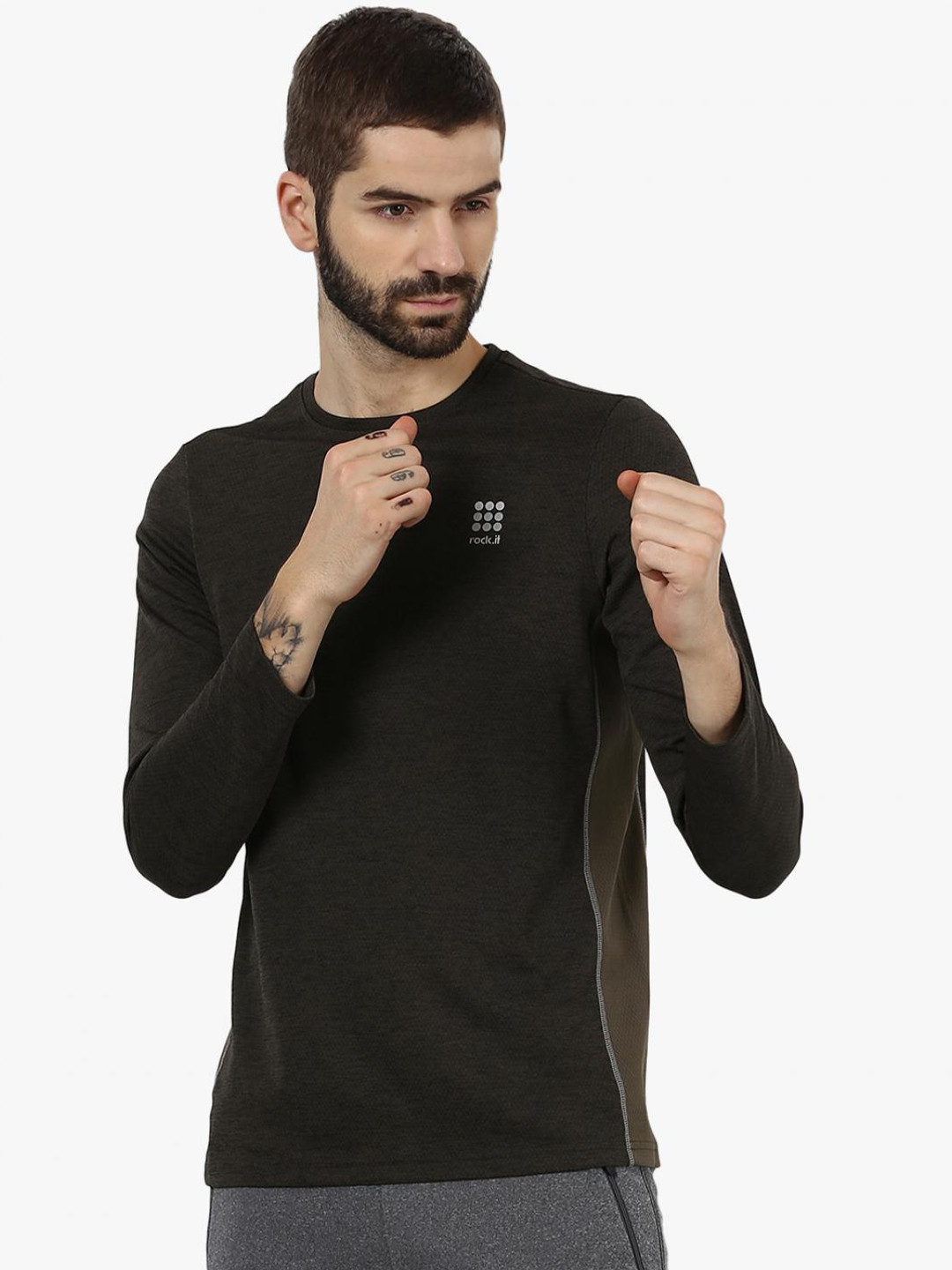 rock it Men Olive Green T-shirt