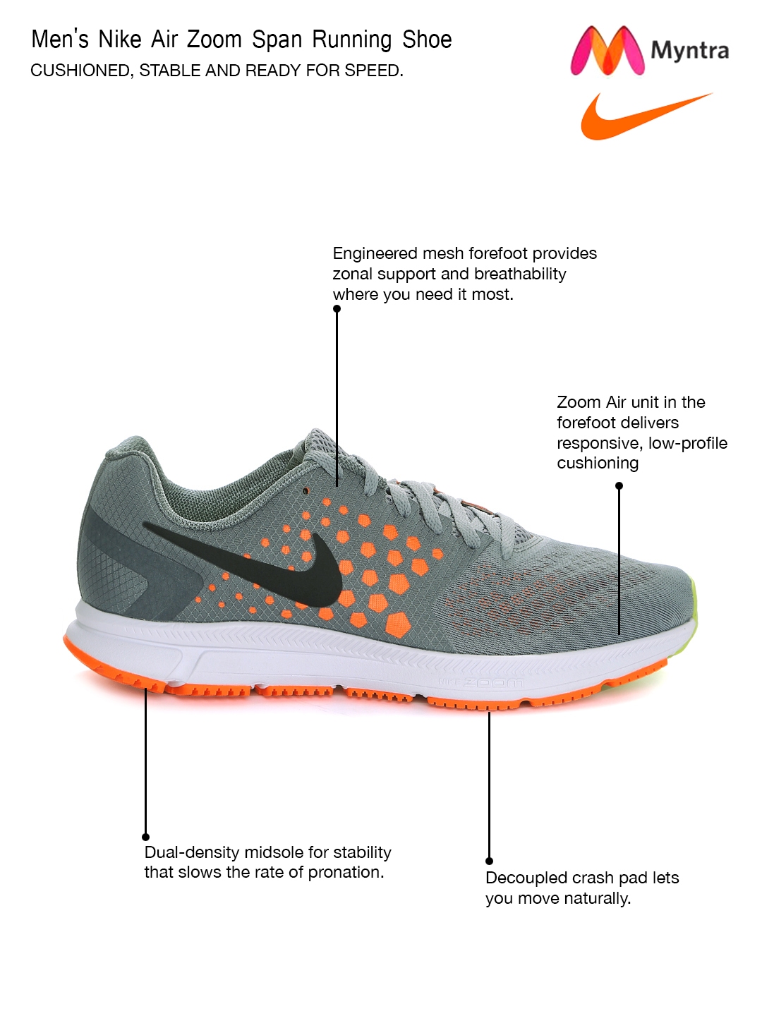 nike running shoes for men myntra