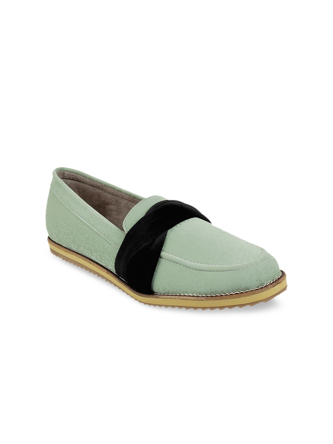 Wet Blue Women Green & Black Loafers