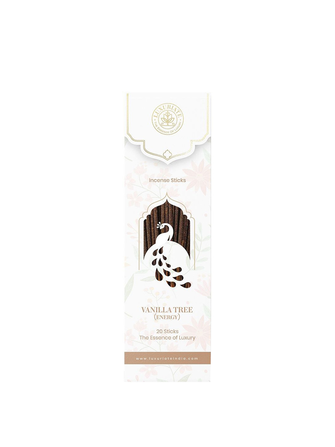 LUXURIATE Brown & White Vanilla Fragrance Natural & Non-Toxic Incense Sticks