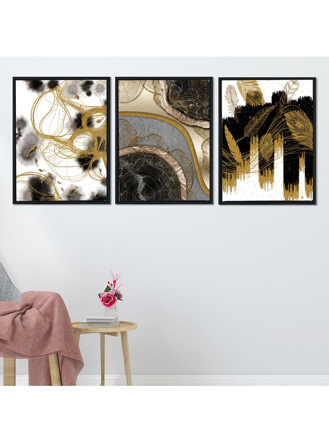 Art Street Canvas 3 Piece Wall Rectangle Paintings Wall Art