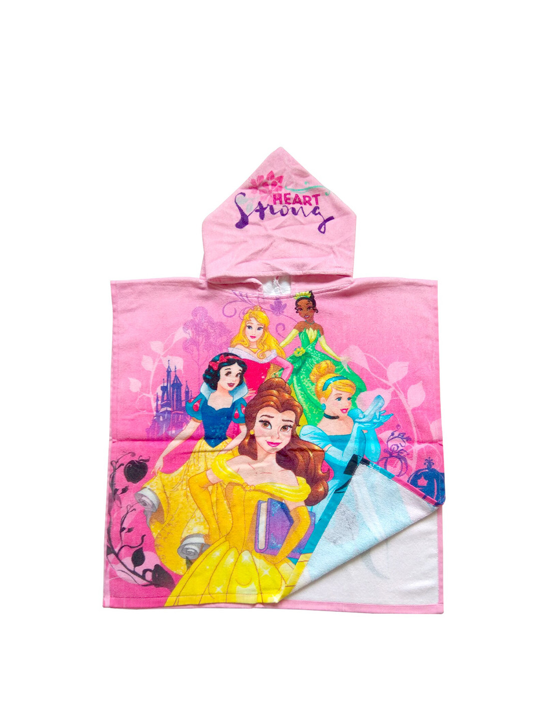 Disney Princess Printed Kids Hooded Towel Pure Cotton | Super Abserbent | 60 x 120 cm