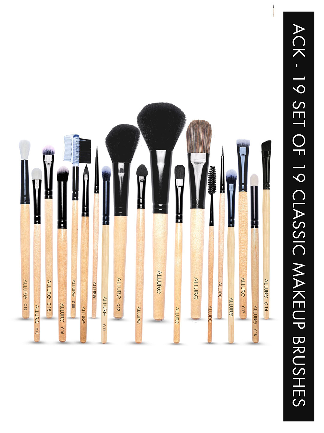 Allure Makeup Brush Set of 19