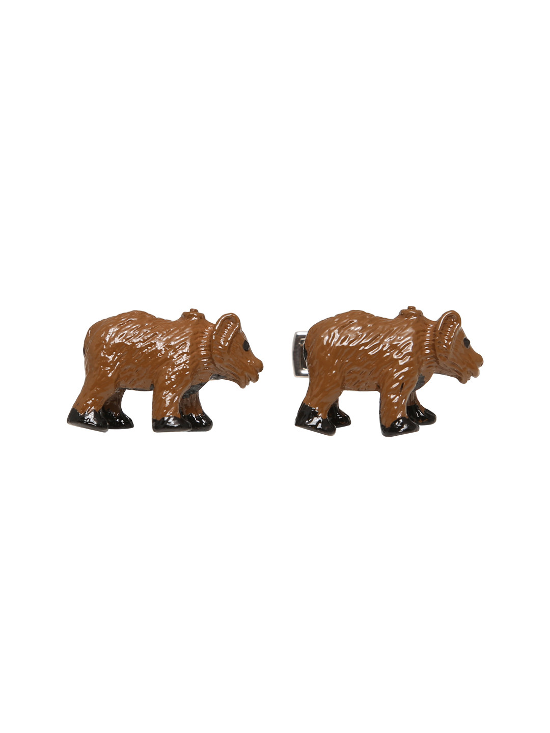 Tossido Brown Bear-Shaped Cufflinks