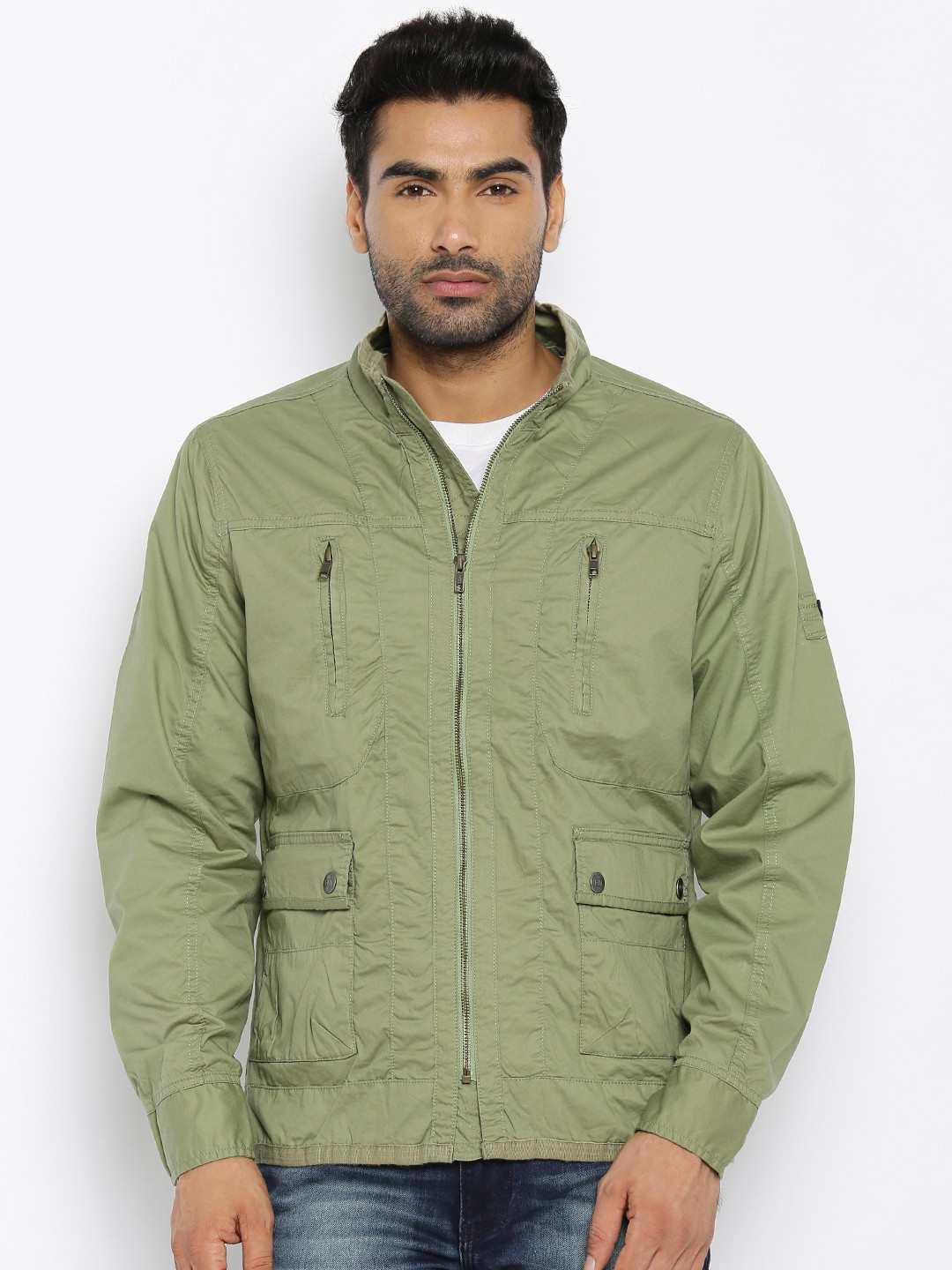 flying machine olive green jacket