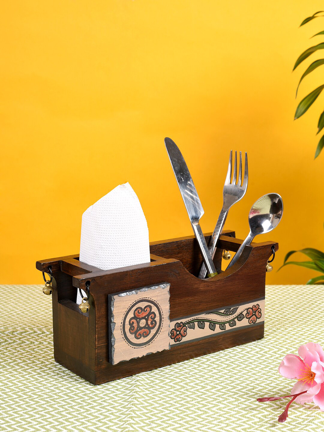 AAKRITI ART CREATIONS Handcrafted Cutlery Holder