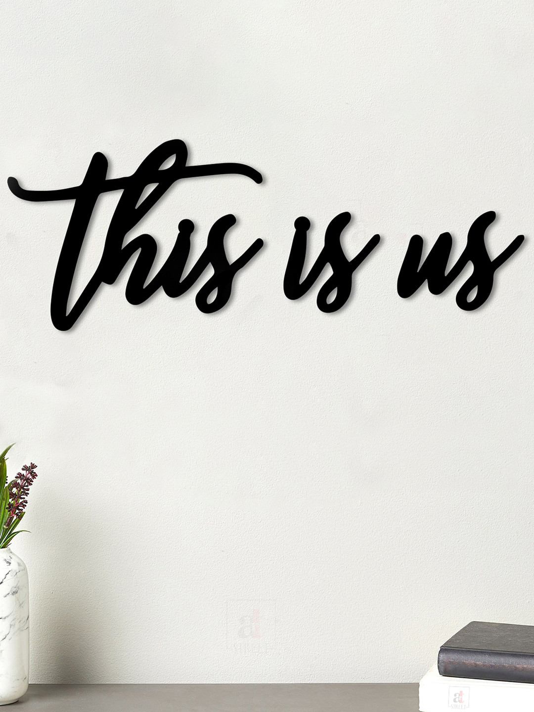 Art Street This Is Us MDF Matte Sticking Hall Signs and Plaques-7In