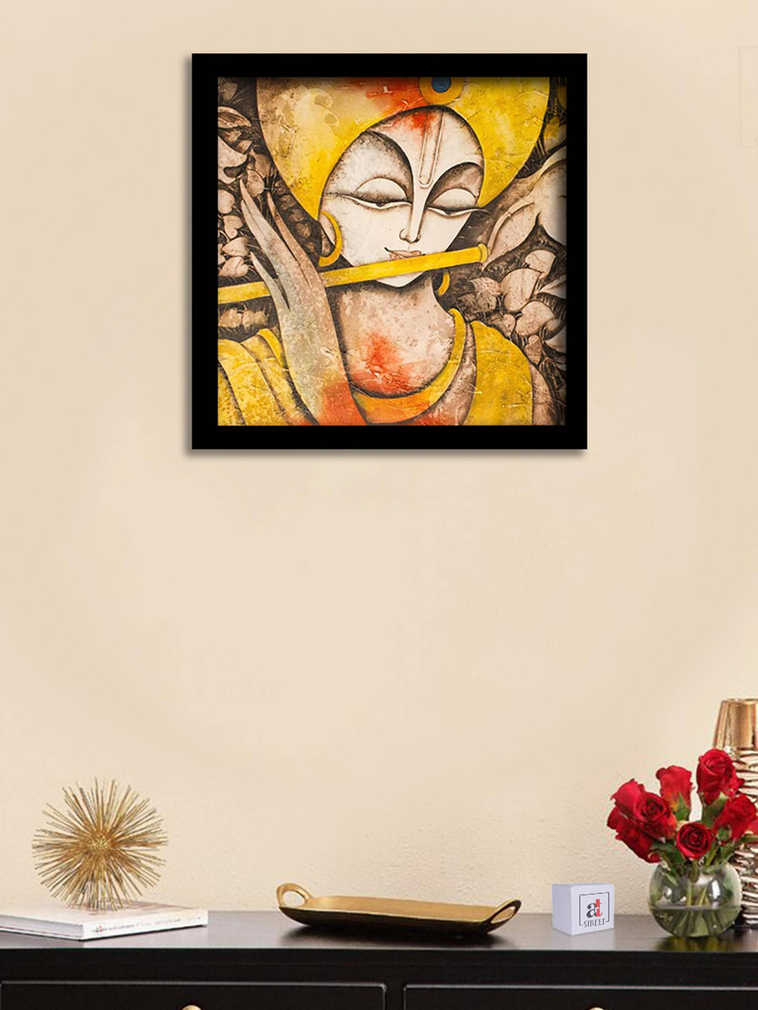 Art Street Black & Yellow Framed Wall Art