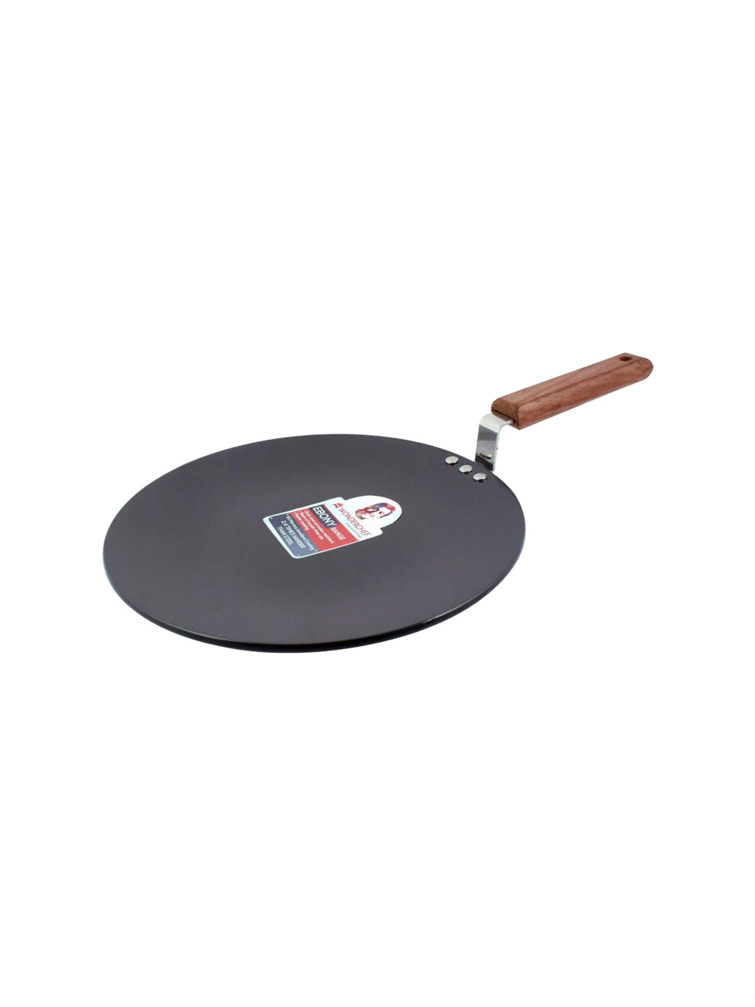 Wonderchef Charcoal Grey & Brown Solid Ebony Aluminium Roti Tawa