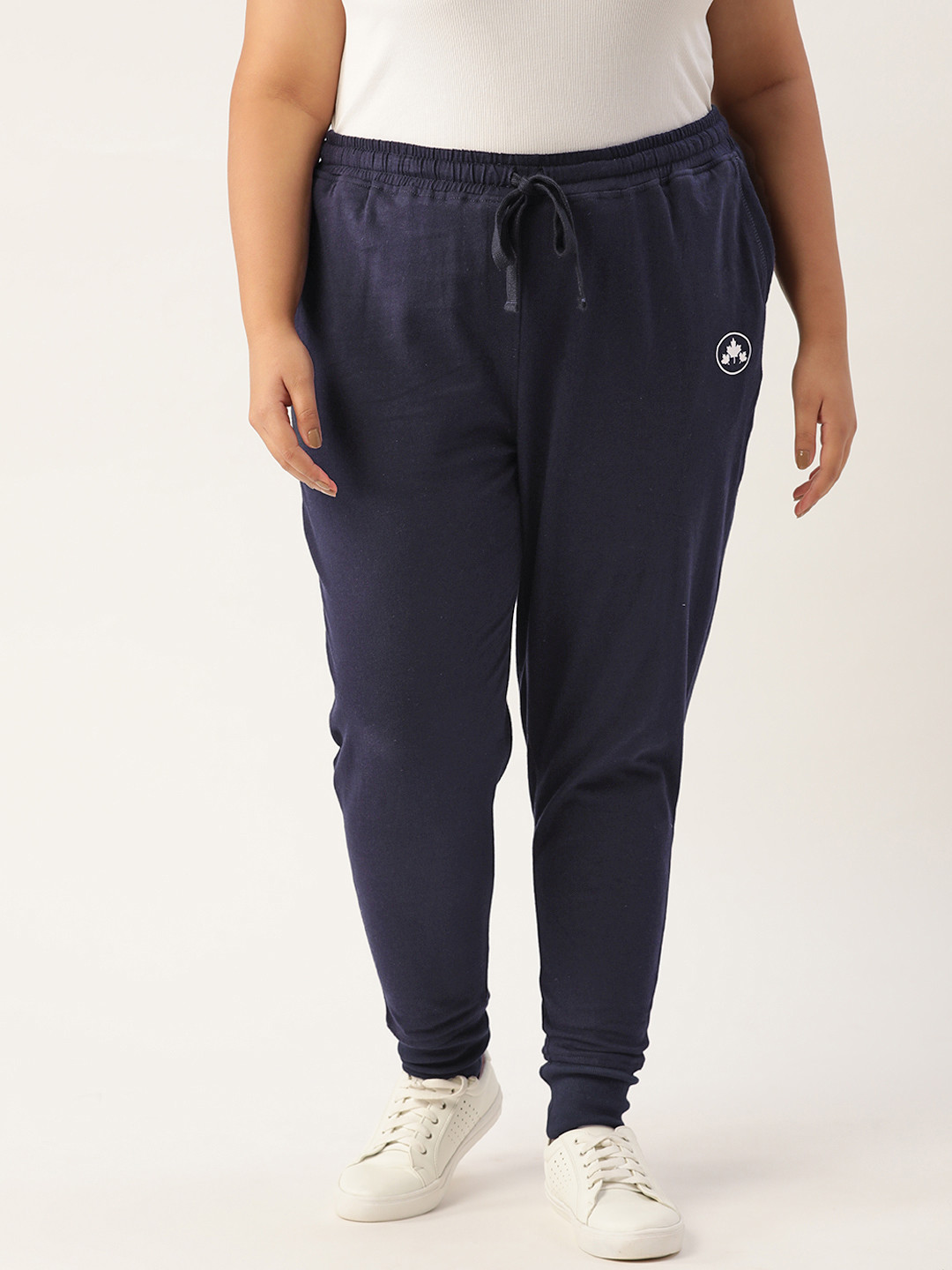Rute Women Plus Size Navy Blue Joggers
