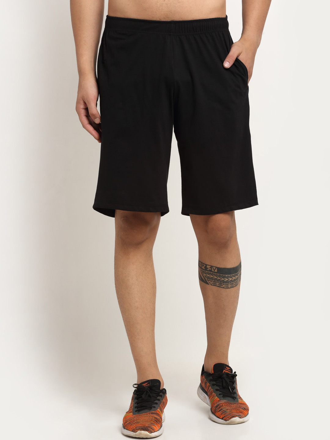 MACK JONNEY Men Black Sports Shorts