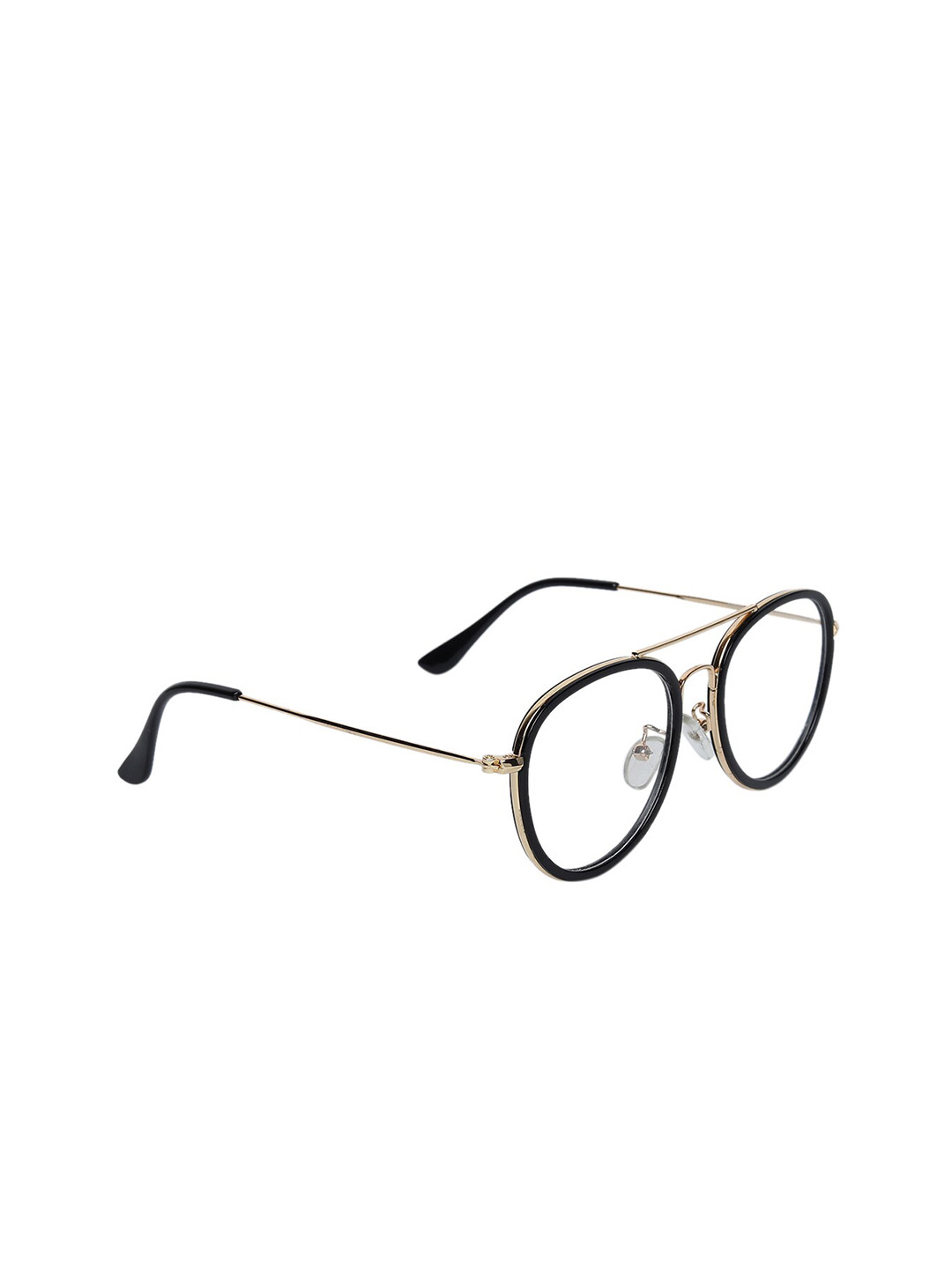 Peter Jones Eyewear Unisex Black Rimless Anto Glare Square Frames