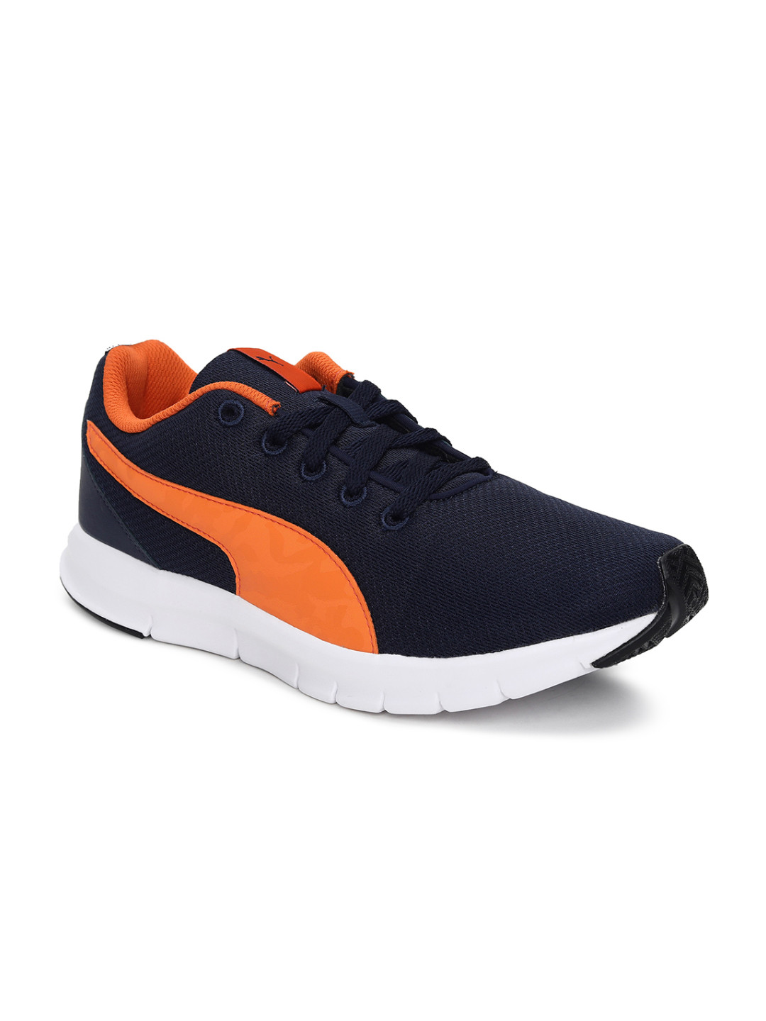 Puma Men Black & Orange Colourblocked Slip-On Sneakers
